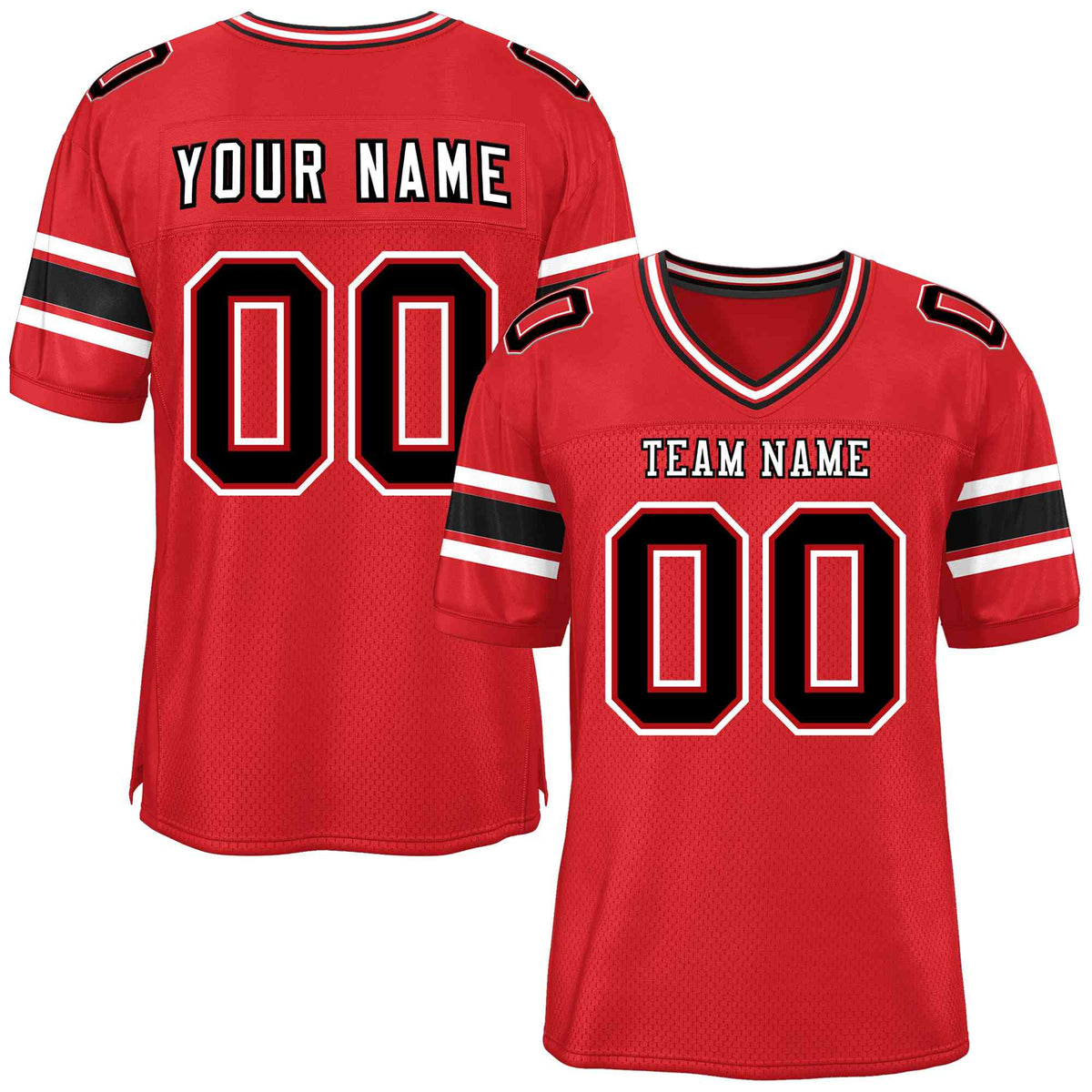 Custom Red Personalized Classic American Football Jersey | KXKSHOP