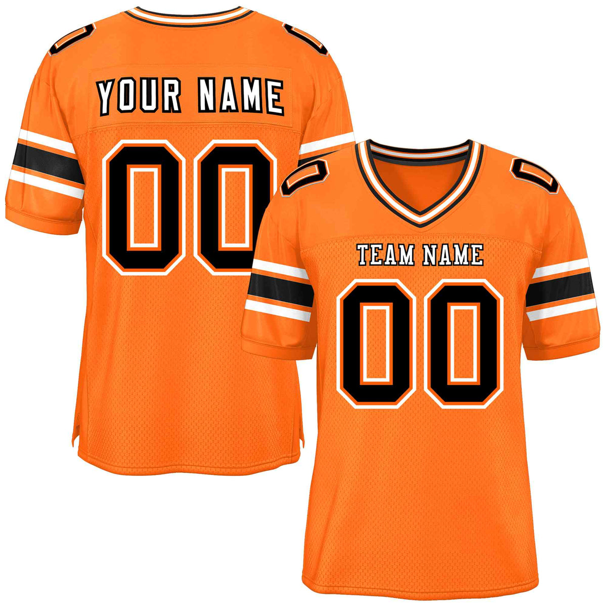 Custom Orange Personalized Classic American Football Jersey | KXKSHOP