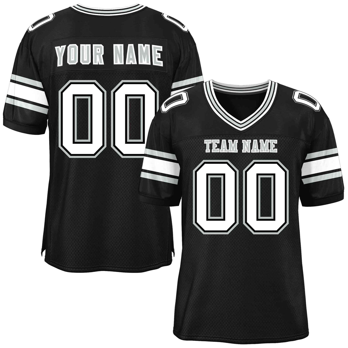 Custom Black Personalized Classic American Football Jersey | KXKSHOP
