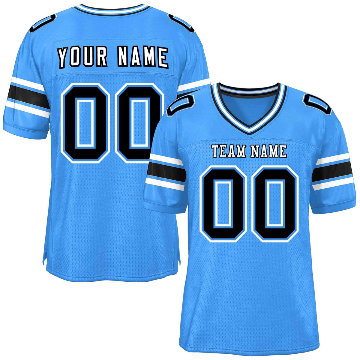 Custom Powder Blue Personalized Classic American Football Jersey | KXKSHOP