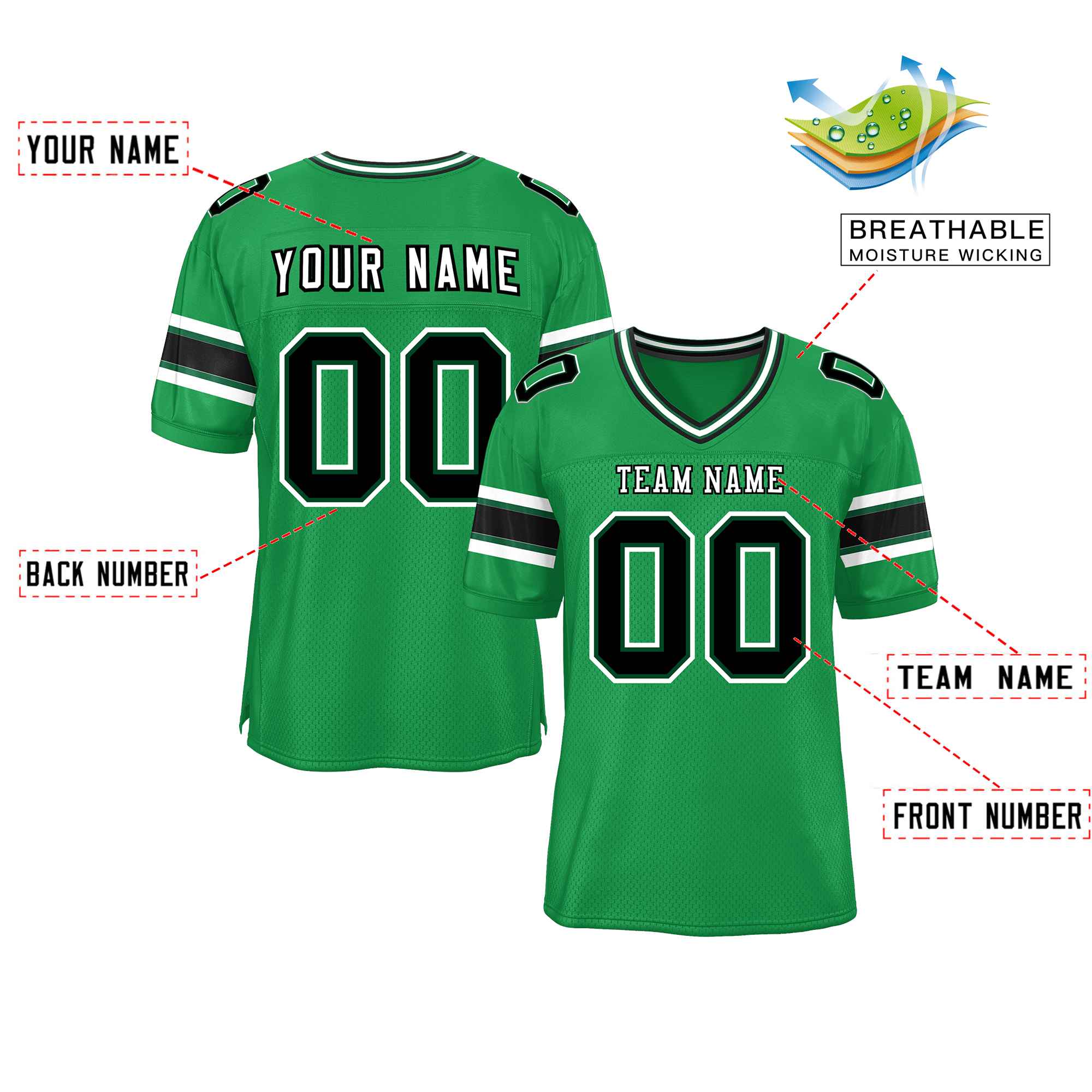 Custom Red Navy-White Classic Style Mesh American Football Jersey | KXKSHOP