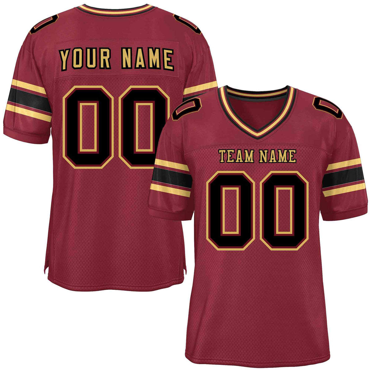 Custom Crimson Personalized Classic American Football Jersey | KXKSHOP