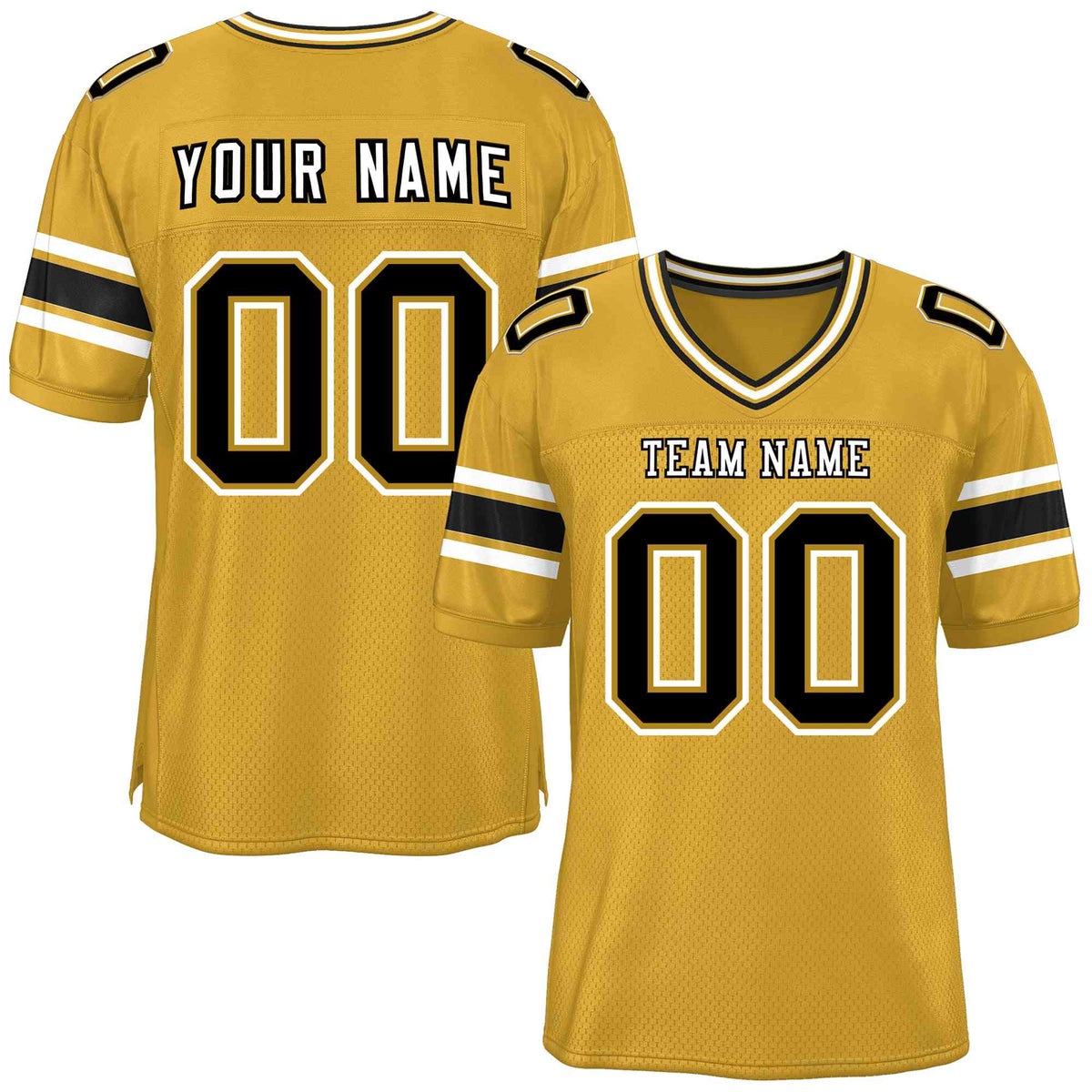 Custom Old Gold Personalized Classic American Football Jersey | KXKSHOP