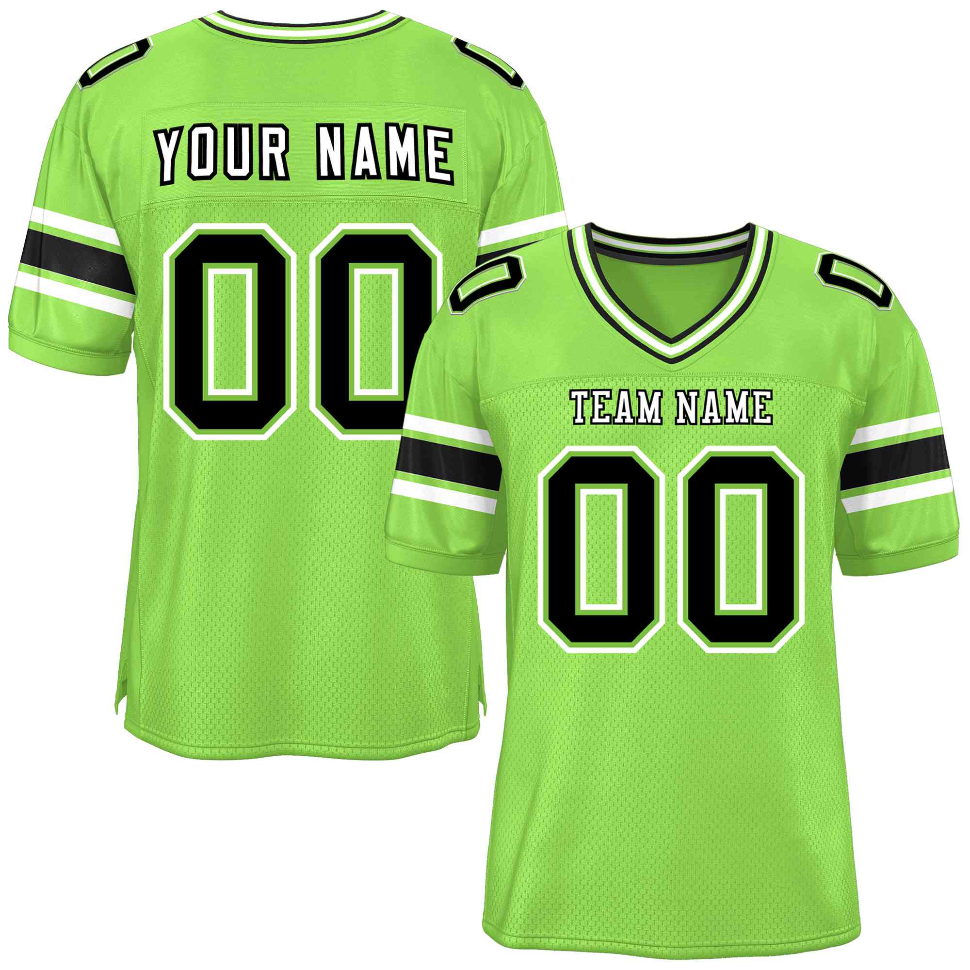 Custom Neon Green Personalized Classic American Football Jersey | KXKSHOP