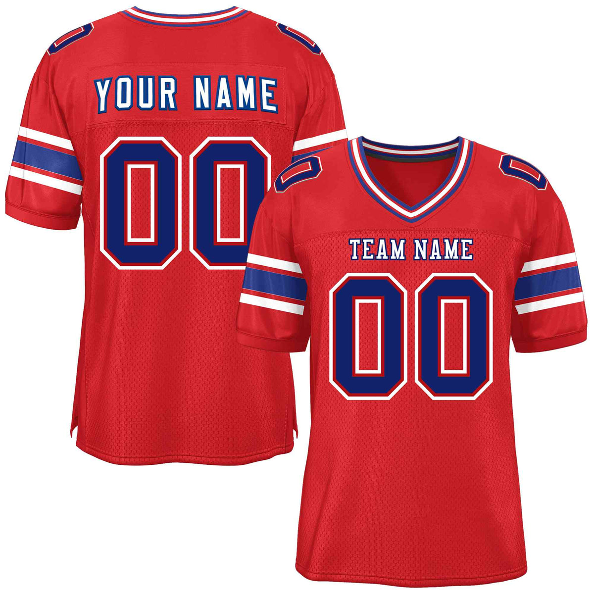 Custom Red Personalized Classic American Football Jersey | KXKSHOP