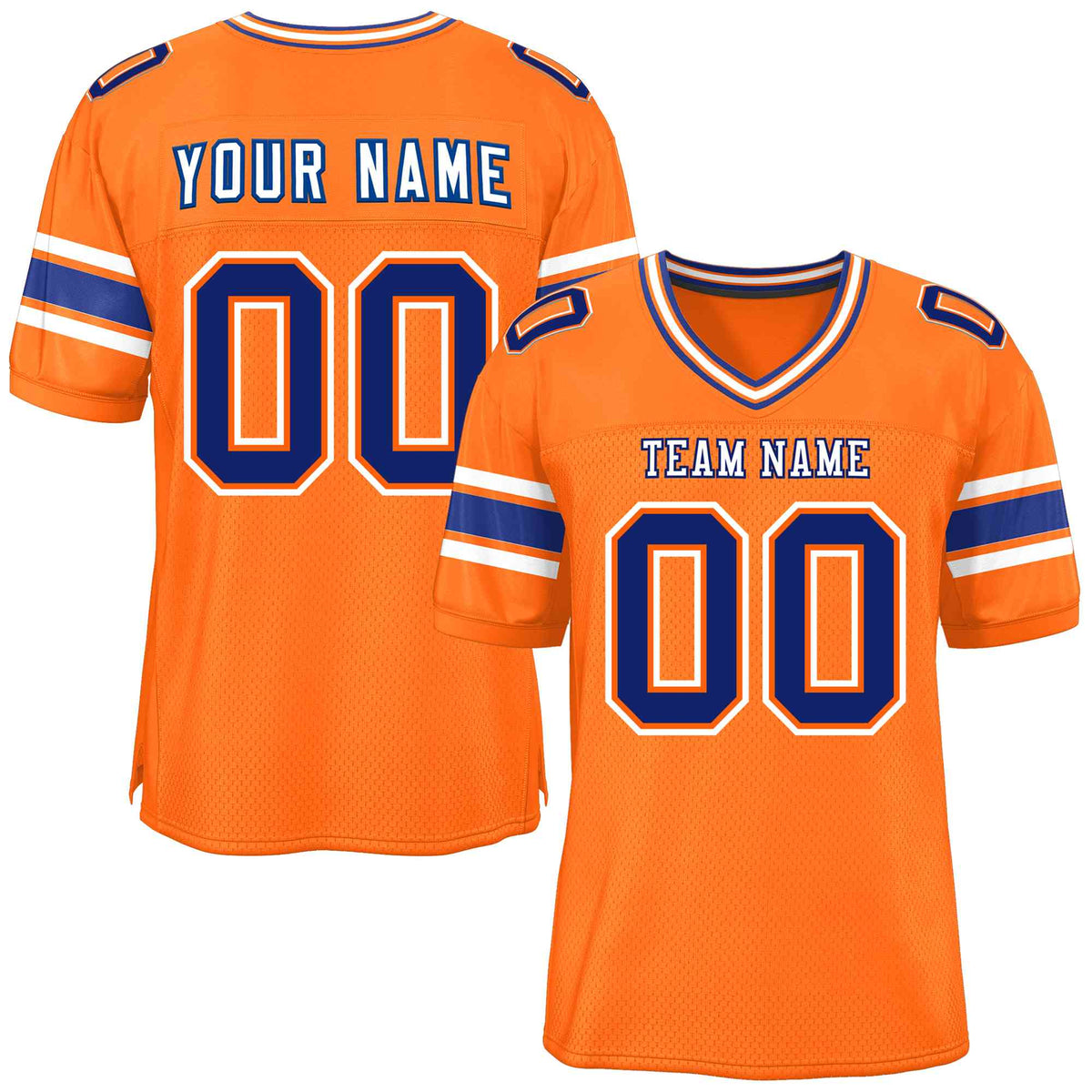Custom Orange Personalized Classic American Football Jersey | KXKSHOP