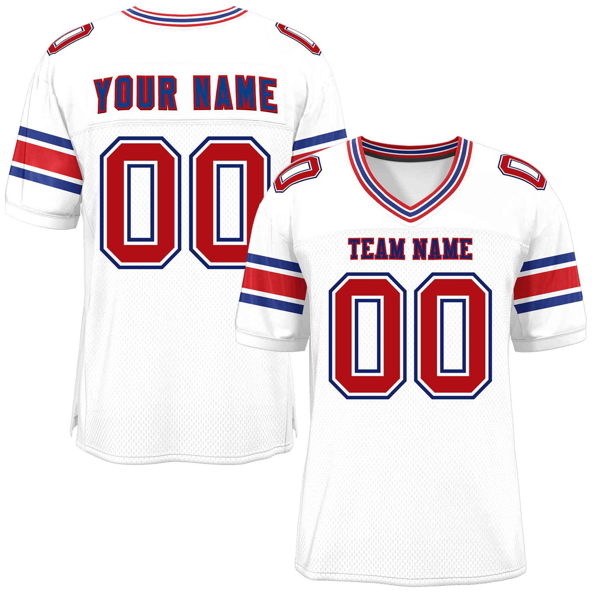 Custom White Personalized Classic American Football Jersey | KXKSHOP