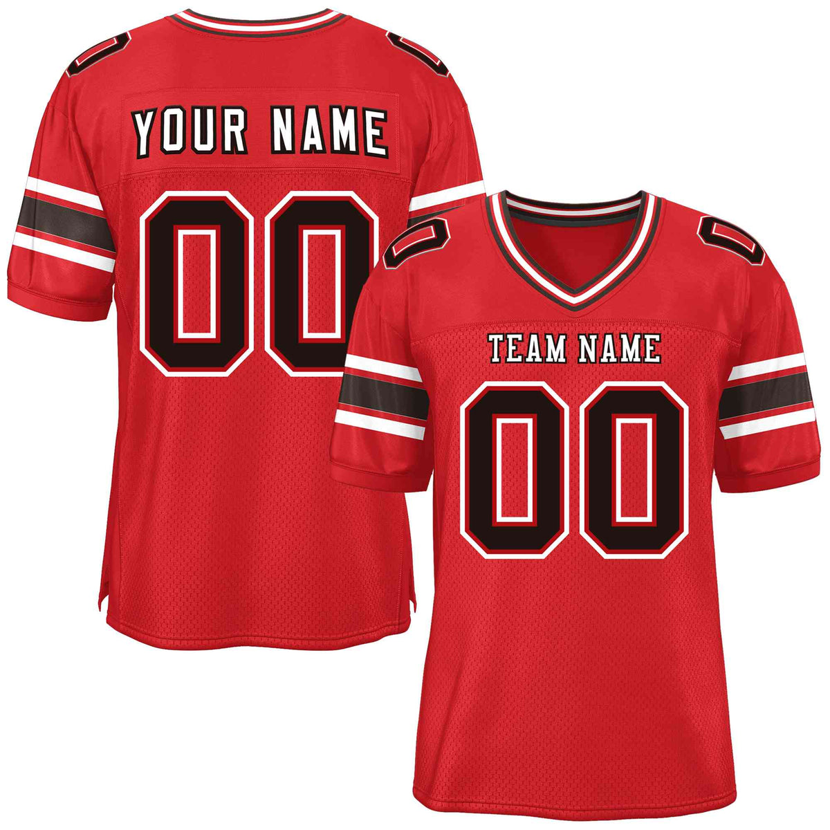 Custom Red Personalized Classic American Football Jersey | KXKSHOP