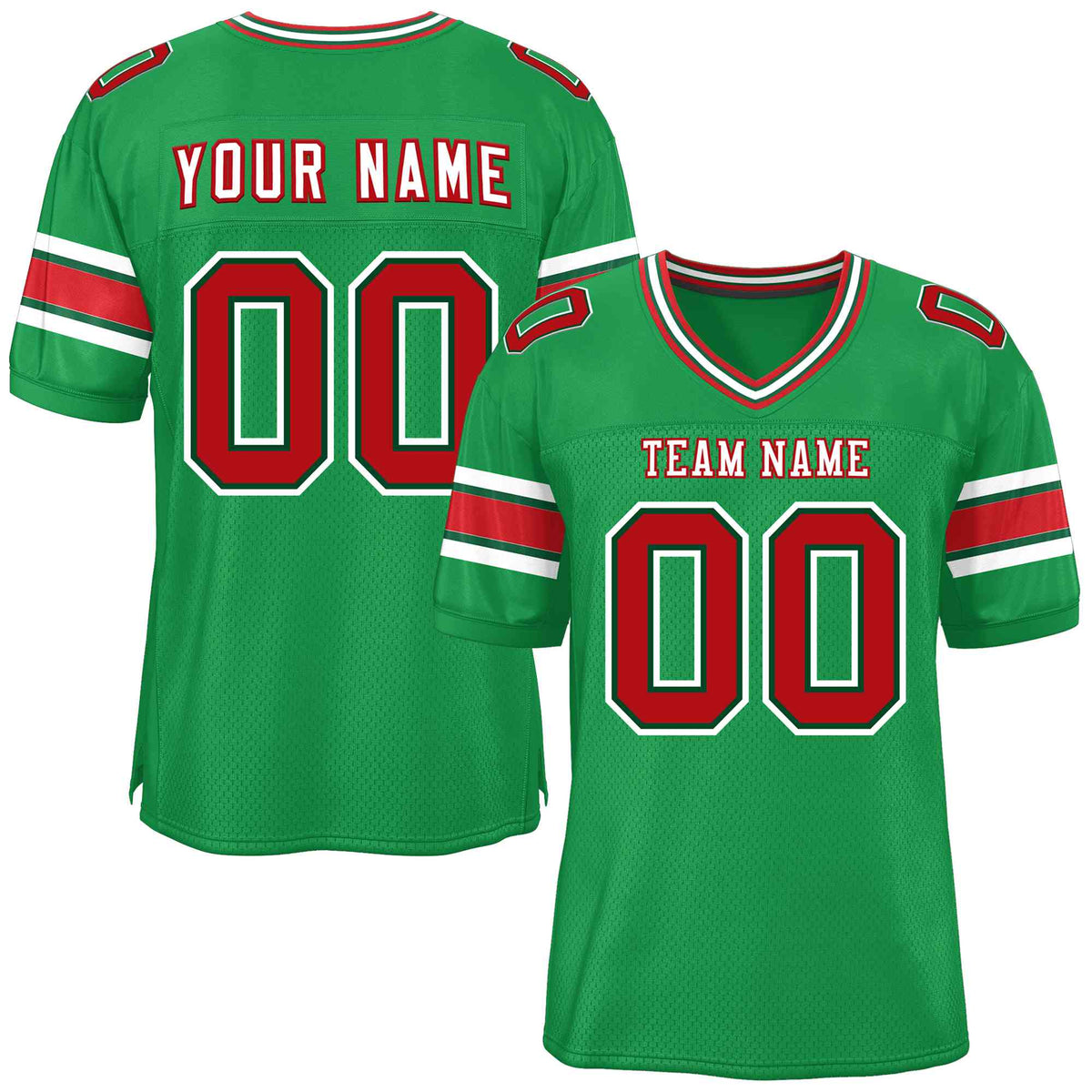 Custom Kelly Green Personalized Classic American Football Jersey | KXKSHOP