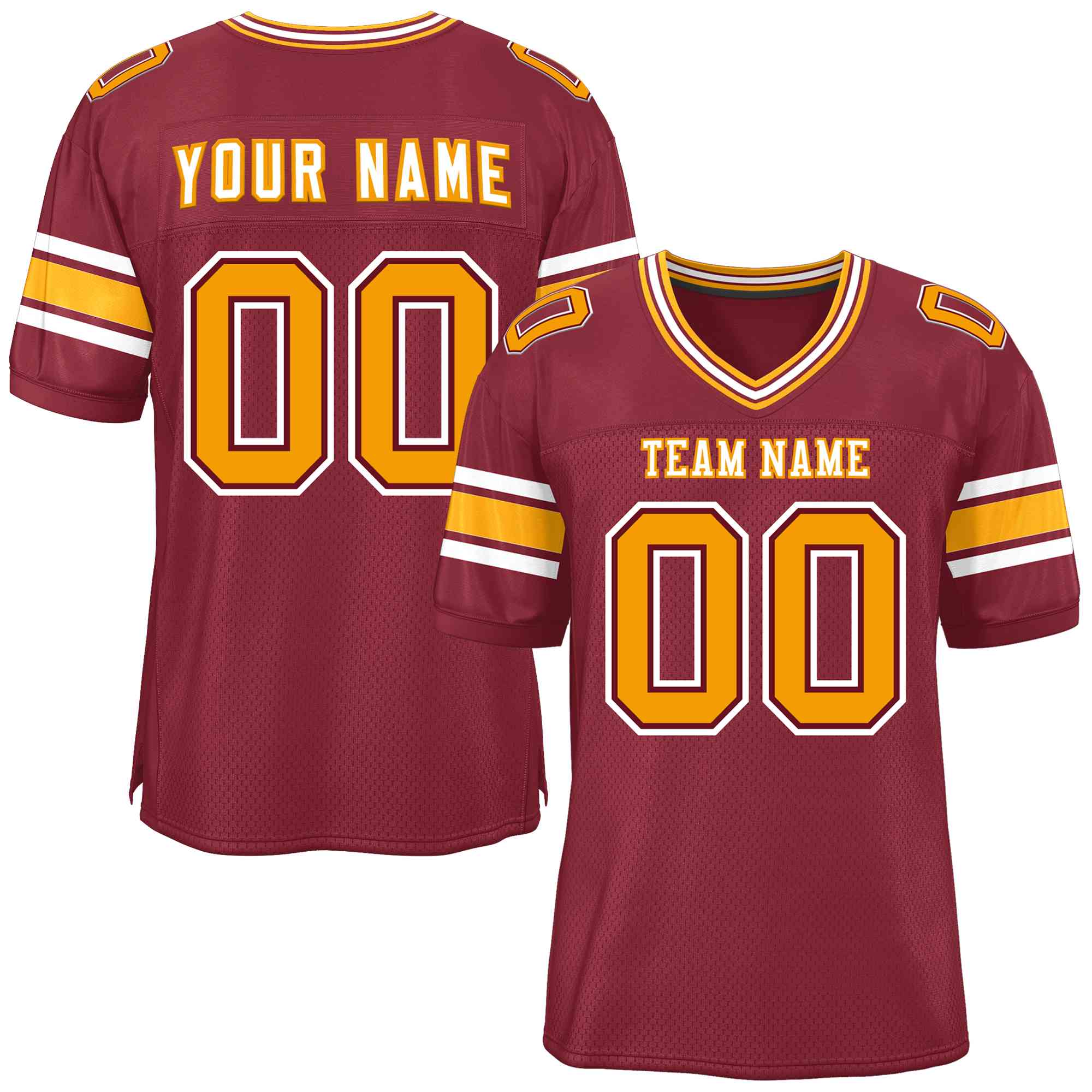 Custom Crimson Personalized Classic American Football Jersey | KXKSHOP