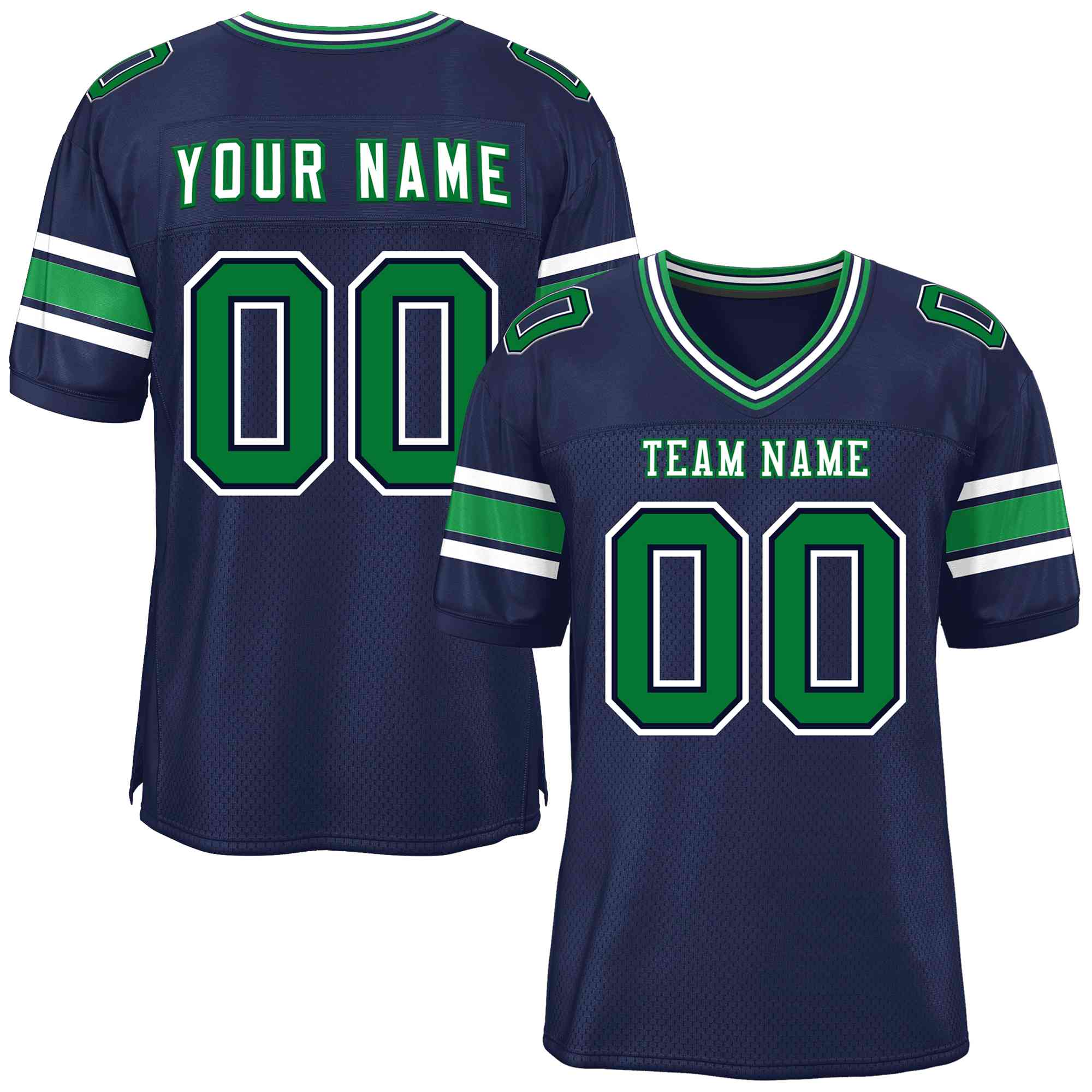 Custom Navy Personalized Classic American Football Jersey | KXKSHOP
