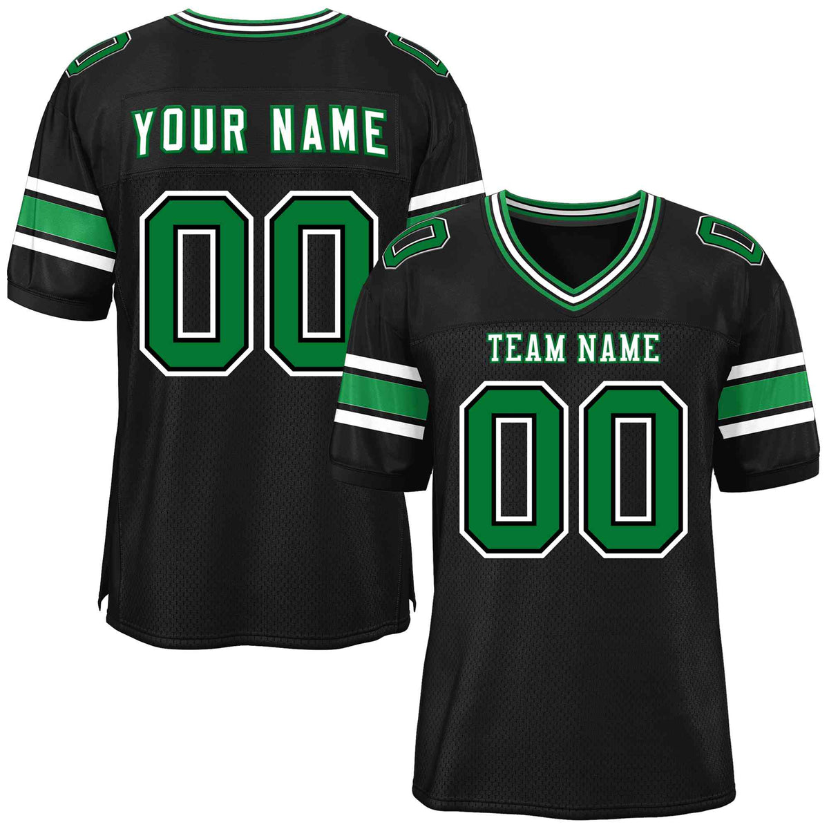 Custom Black Personalized Classic American Football Jersey | KXKSHOP
