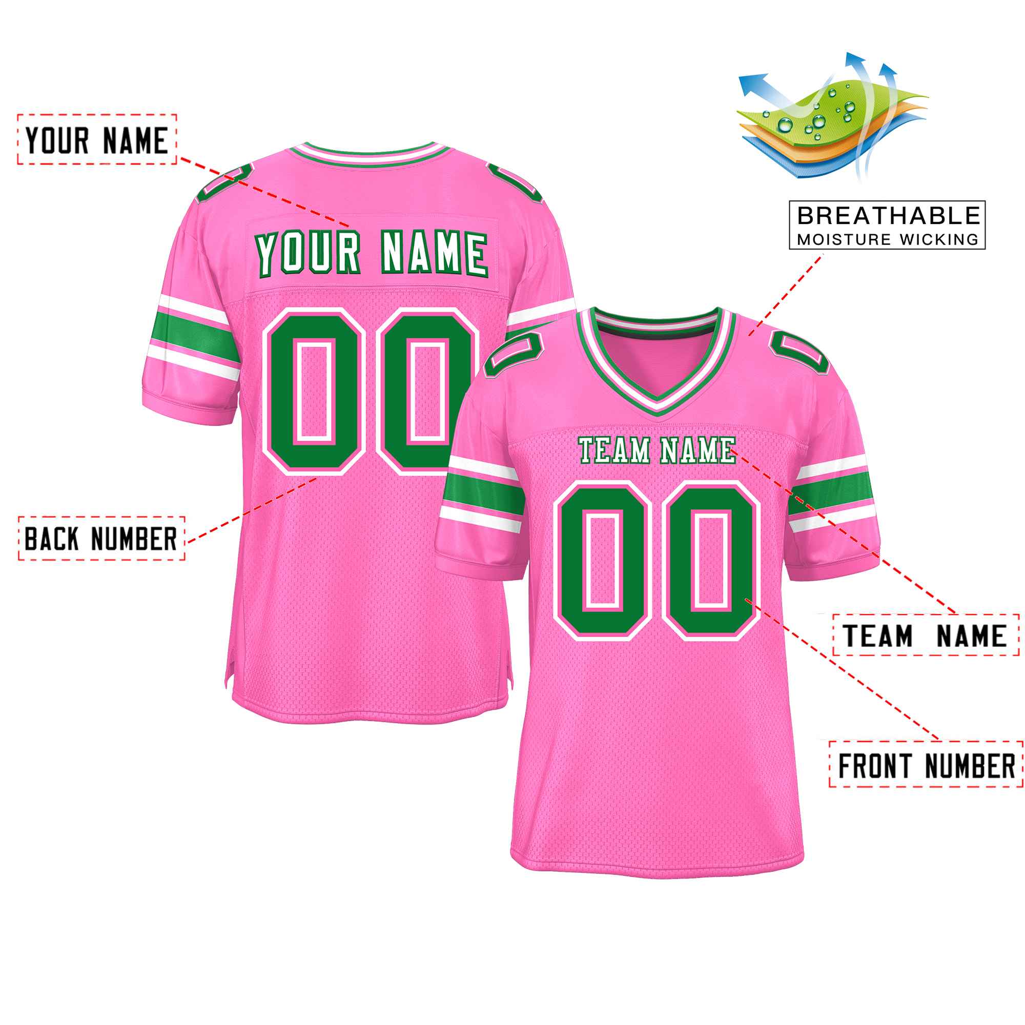 Custom Red Navy-White Classic Style Mesh American Football Jersey | KXKSHOP