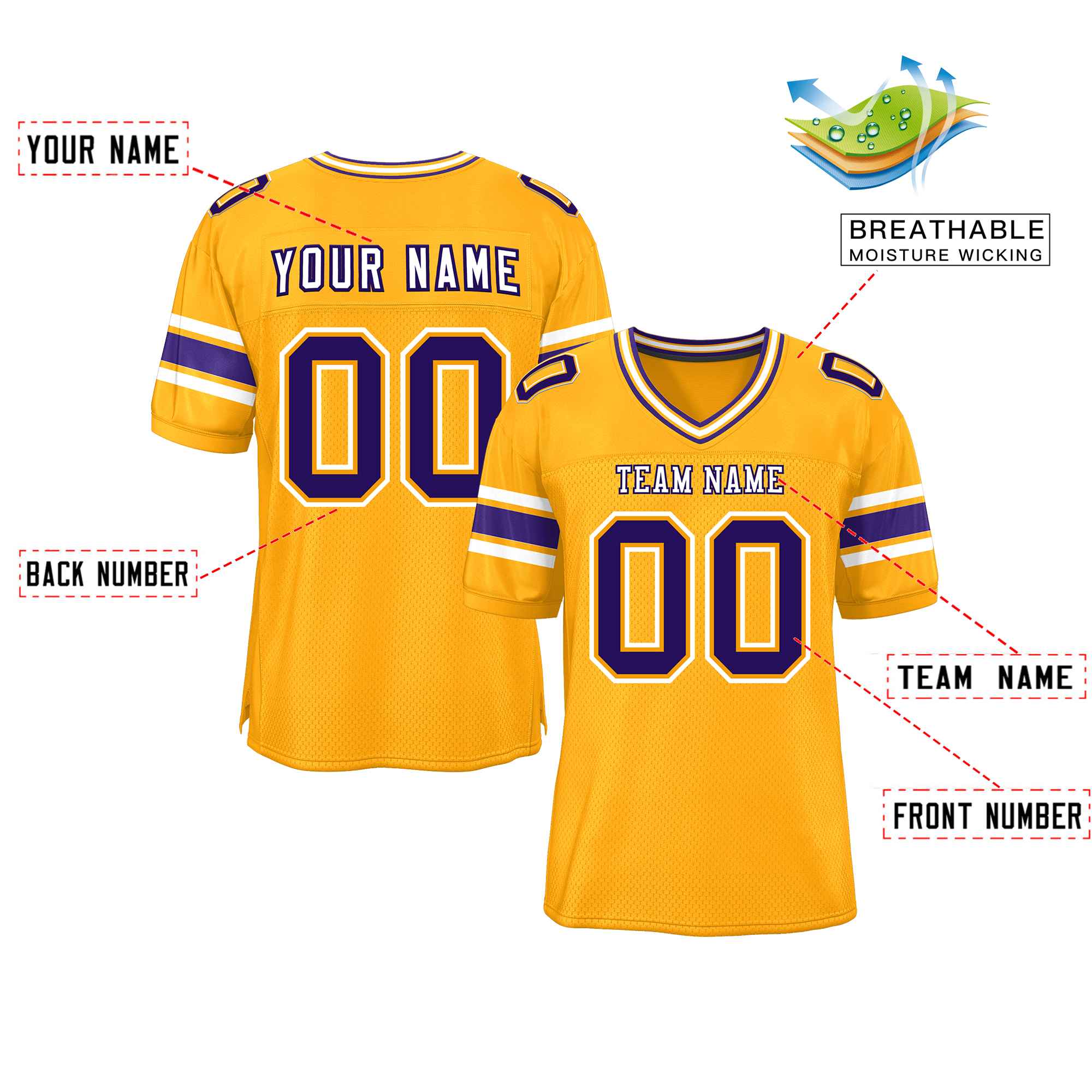 Custom Red Navy-White Classic Style Mesh American Football Jersey | KXKSHOP