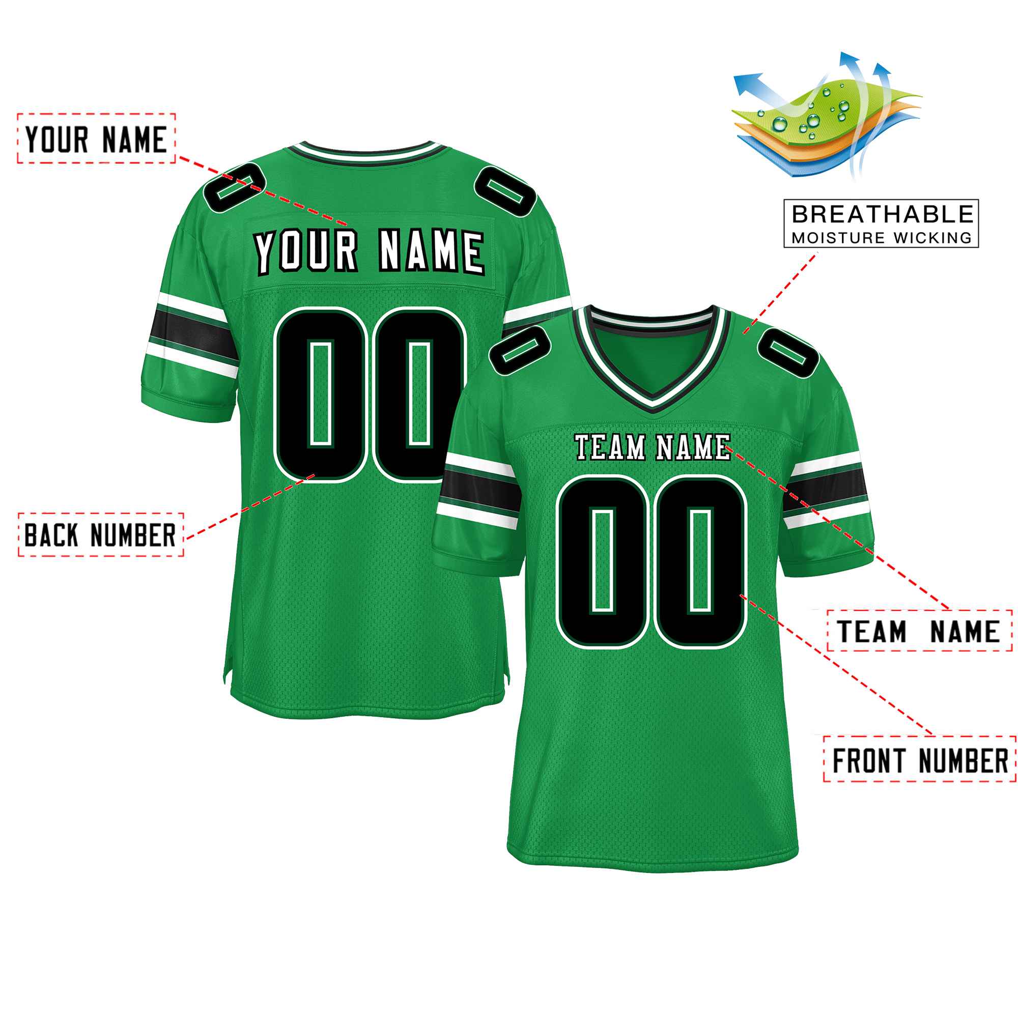 Custom Red Navy-White Classic Style Mesh American Football Jersey | KXKSHOP