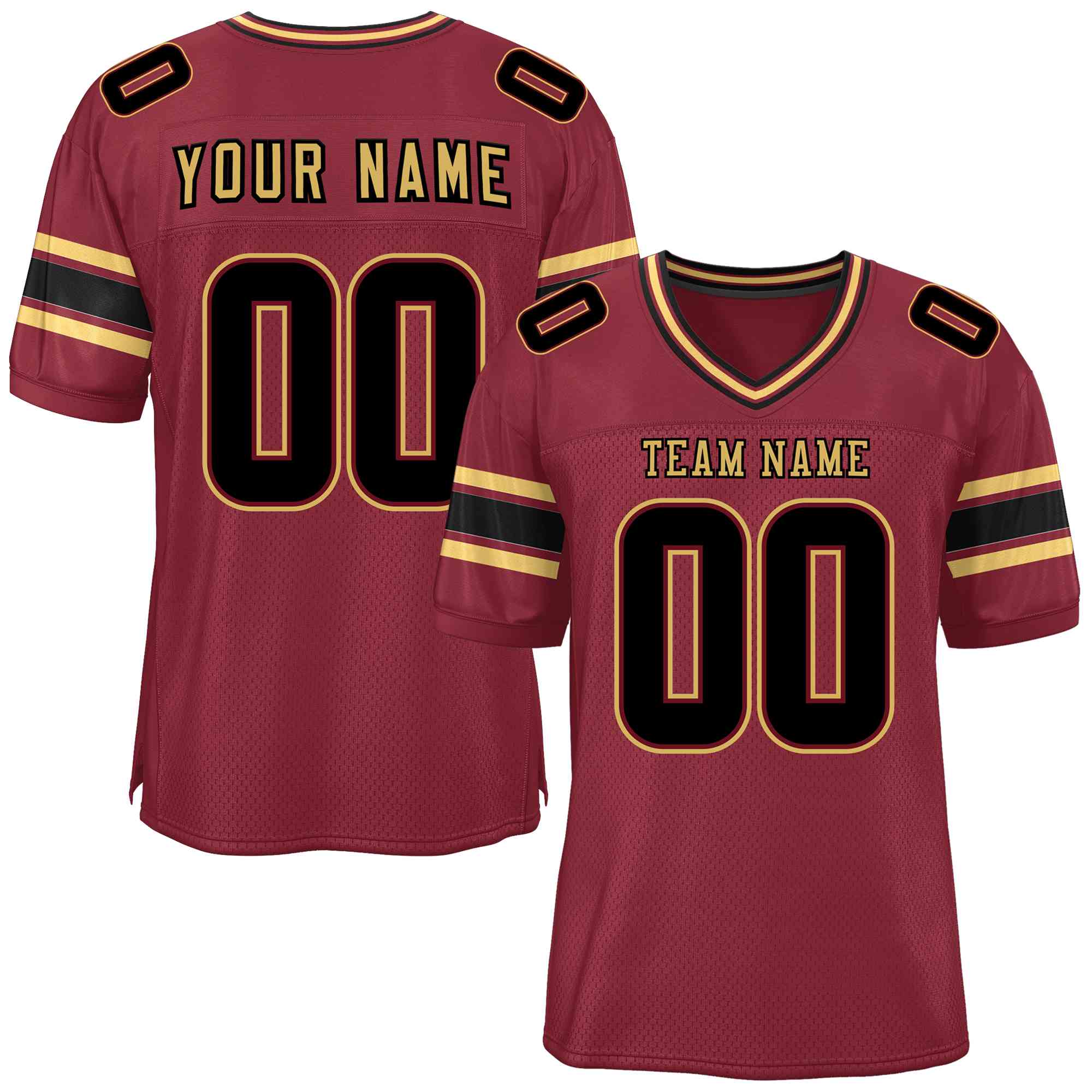 Custom Red Navy-White Classic Style Mesh American Football Jersey | KXKSHOP
