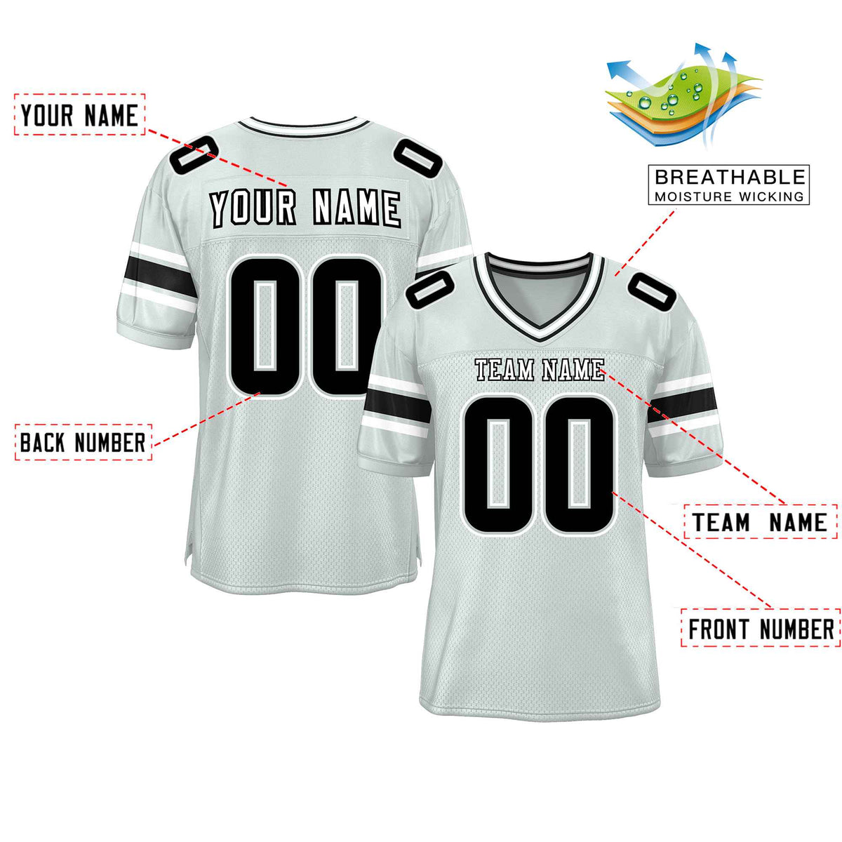 Custom Red Navy-White Classic Style Mesh American Football Jersey | KXKSHOP