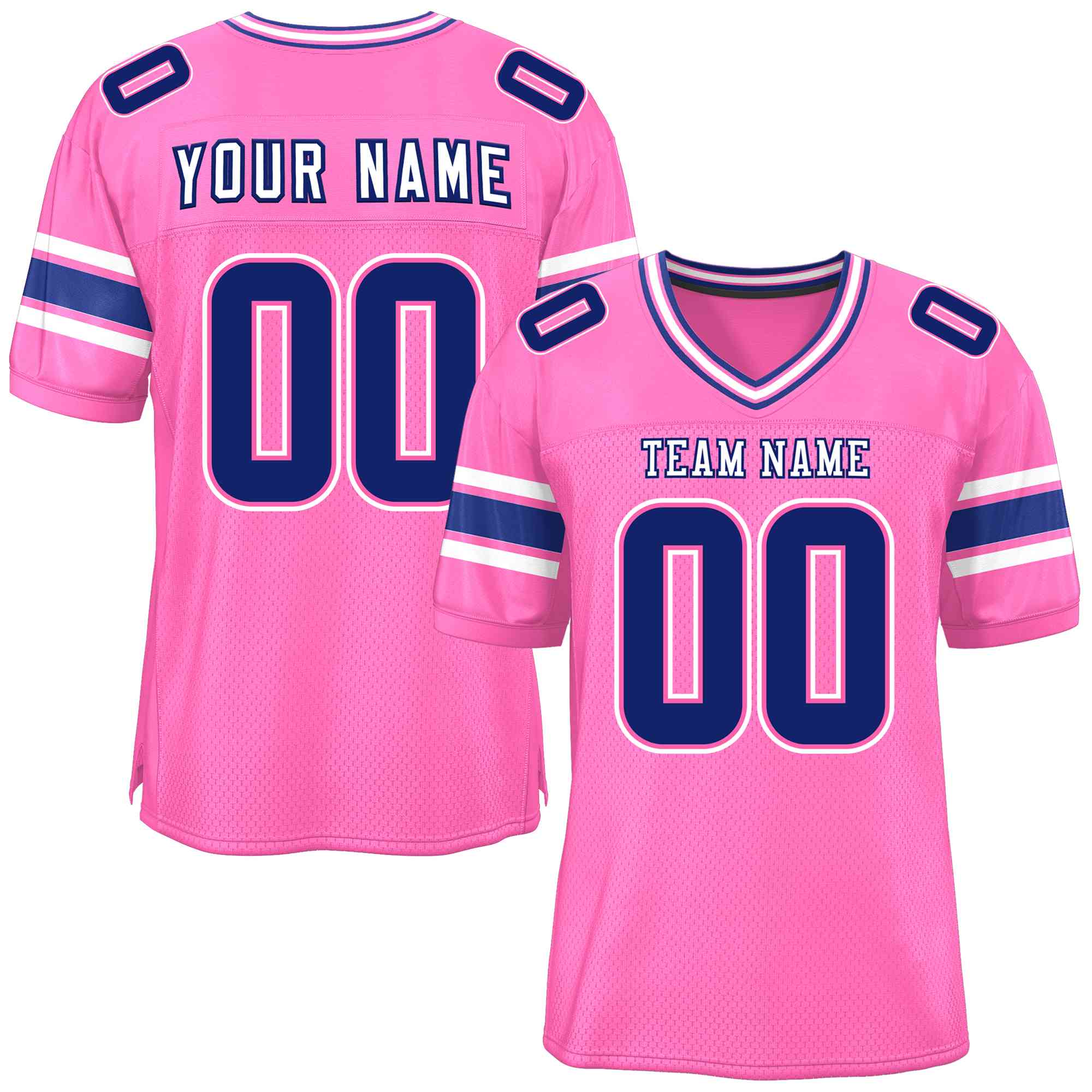 Custom Red Navy-White Classic Style Mesh American Football Jersey | KXKSHOP