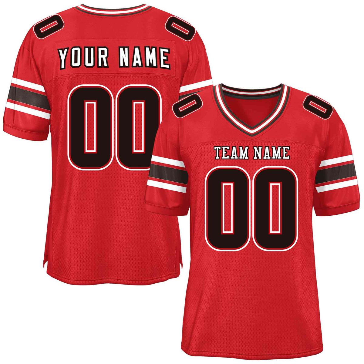 Custom Red Navy-White Classic Style Mesh American Football Jersey | KXKSHOP