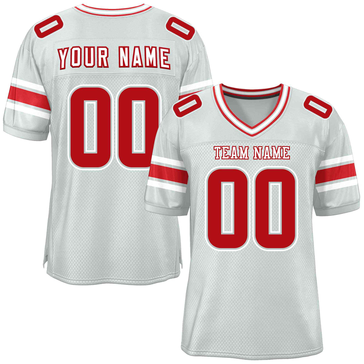 Custom Red Navy-White Classic Style Mesh American Football Jersey | KXKSHOP