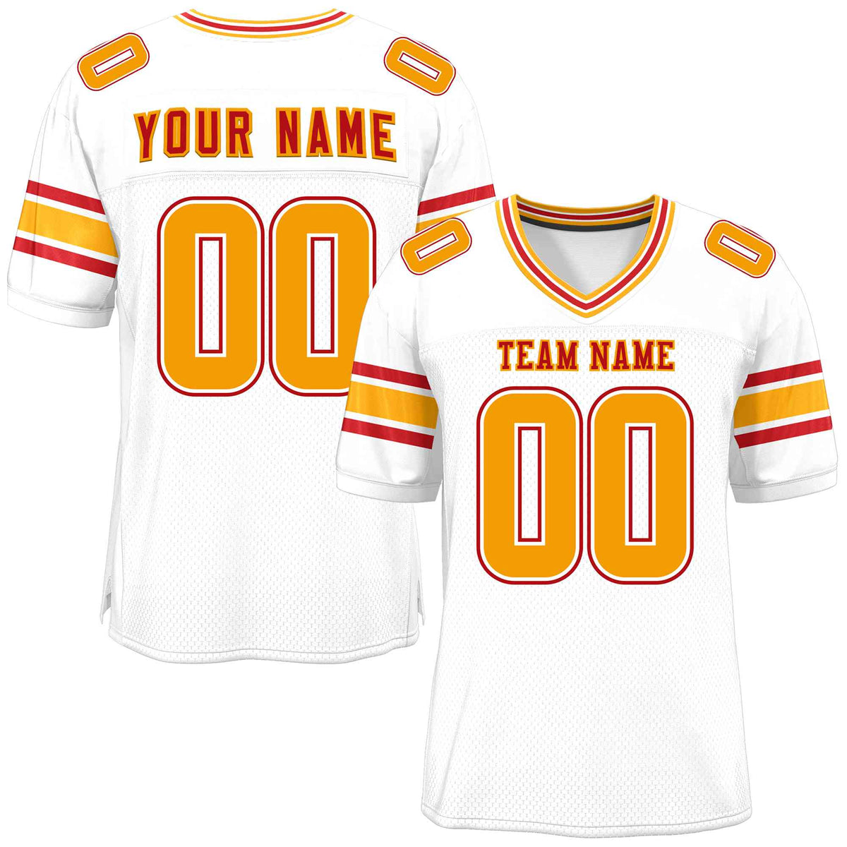 Custom Red Navy-White Classic Style Mesh American Football Jersey | KXKSHOP