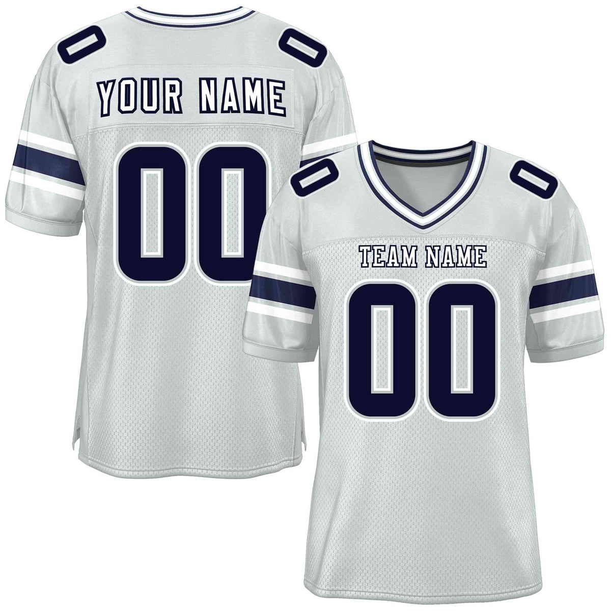 Custom Red Navy-White Classic Style Mesh American Football Jersey | KXKSHOP