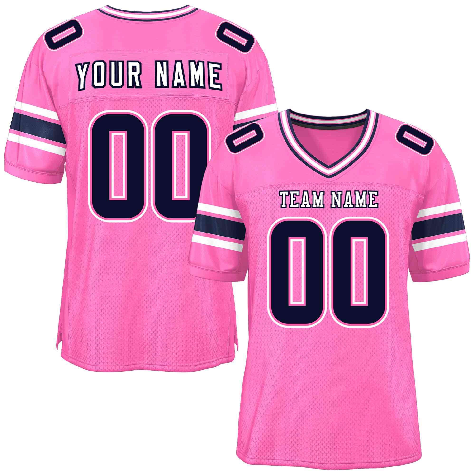 Custom Red Navy-White Classic Style Mesh American Football Jersey | KXKSHOP
