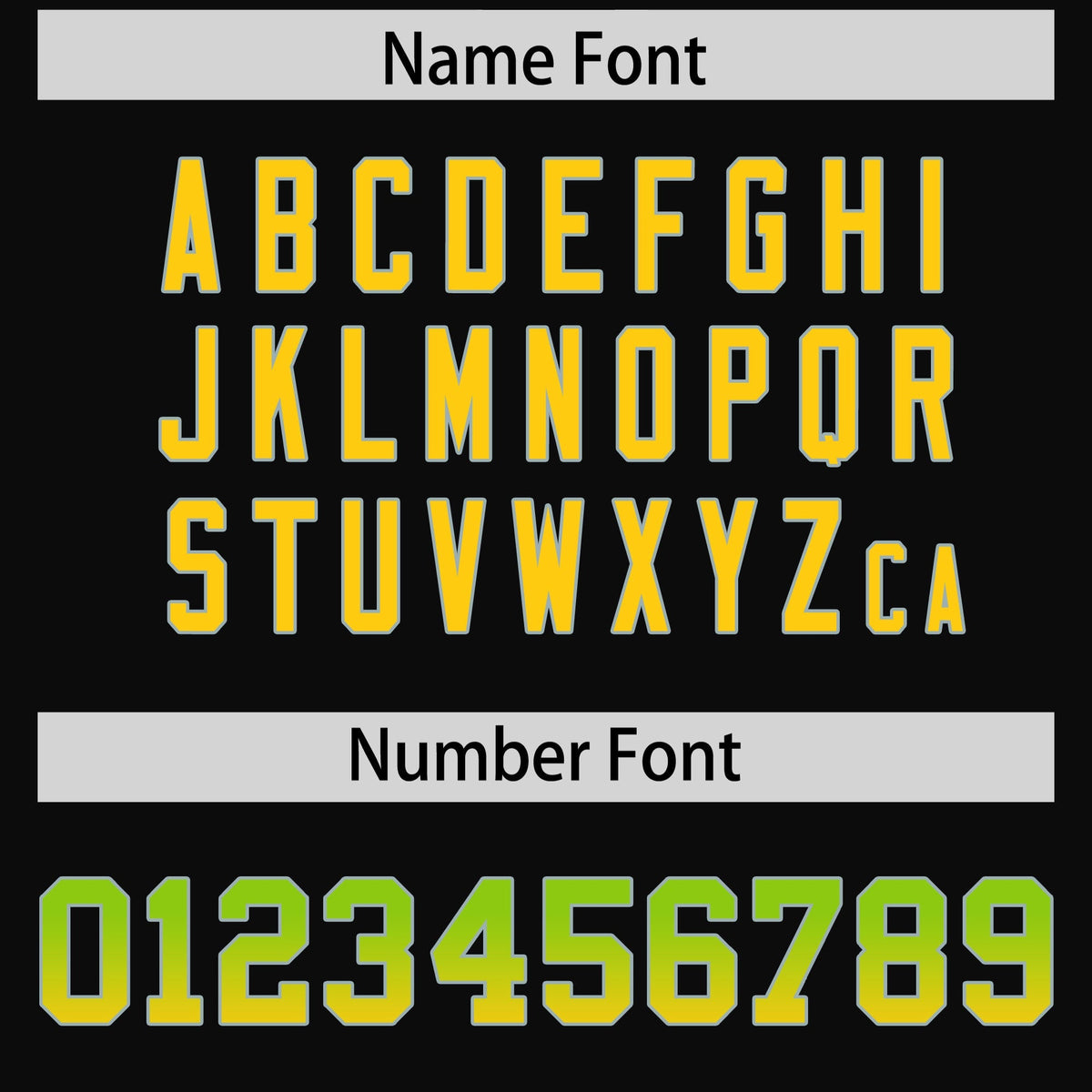 Custom Black Neon Green and Gold Sides Gradient Fashion Personalized Team American Football Jersey