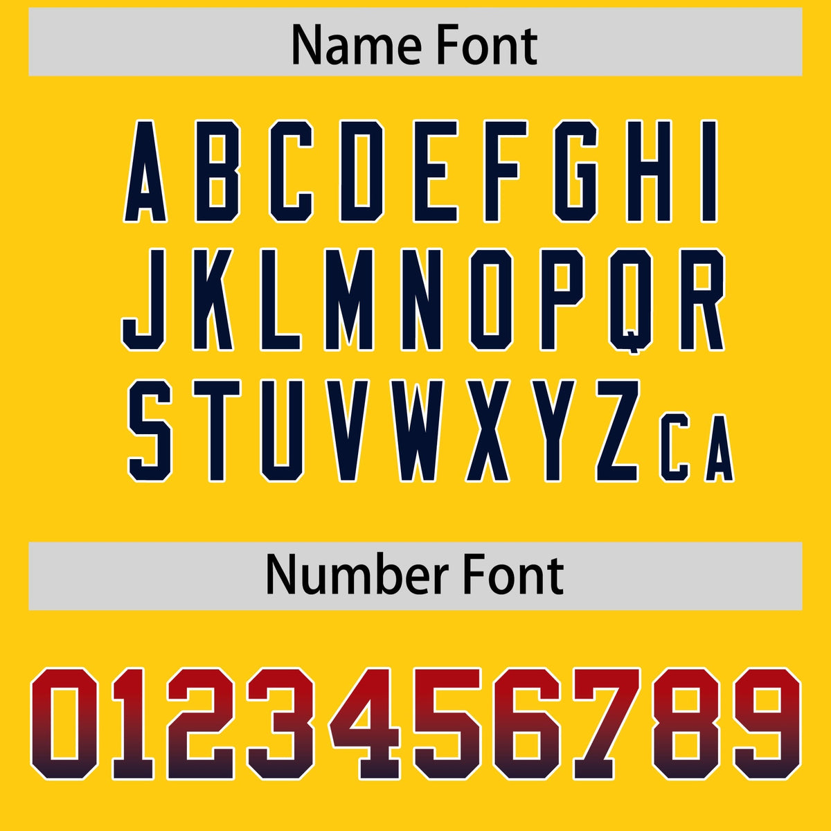 Custom Gold Red and Navy Sides Gradient Fashion Personalized Team American Football Jersey