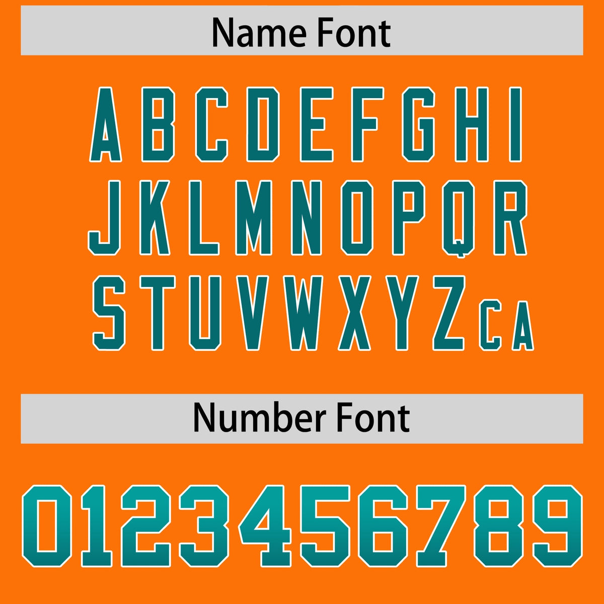 Custom Orange Aqua and Aqua Sides Gradient Fashion Personalized Team American Football Jersey