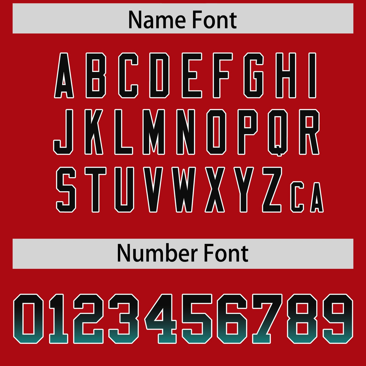 Custom Red Black and Aqua Sides Gradient Fashion Personalized Team American Football Jersey