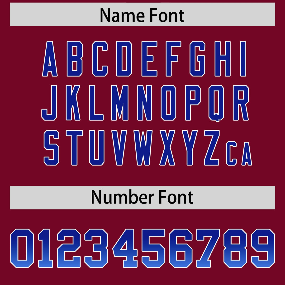 Custom Cardinal Royal and Powder Blue Sides Gradient Fashion Personalized Team American Football Jersey