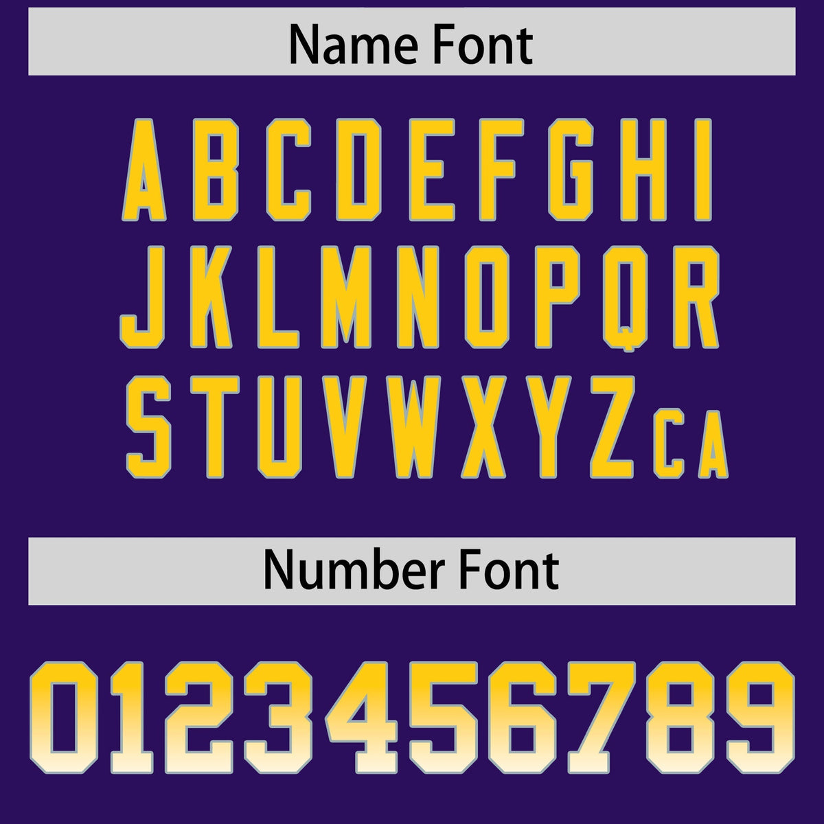 Custom Purple Gold Sides Gradient Fashion Personalized Team American Football Jersey