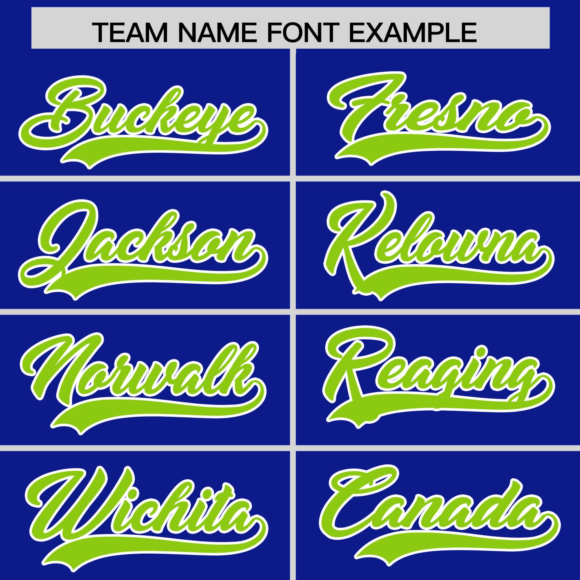 Custom Royal Neon Green and Powder Blue Sides Gradient Fashion Personalized Team American Football Jersey