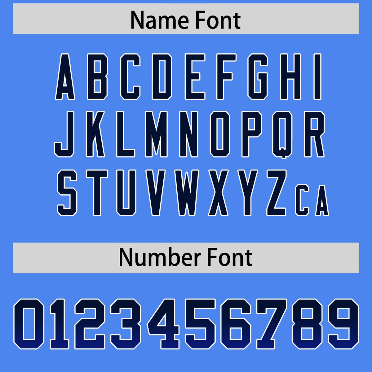 Custom Powder Blue Navy and Royal Sides Gradient Fashion Personalized Team American Football Jersey