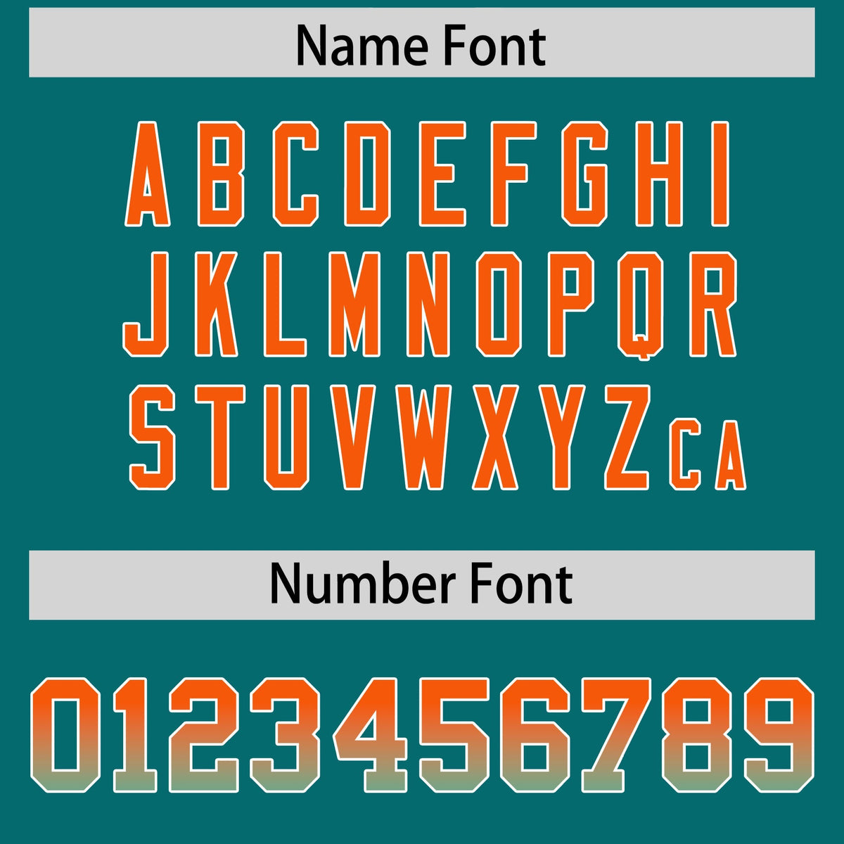 Custom Aqua Orange and Bright Green Sides Gradient Fashion Personalized Team American Football Jersey