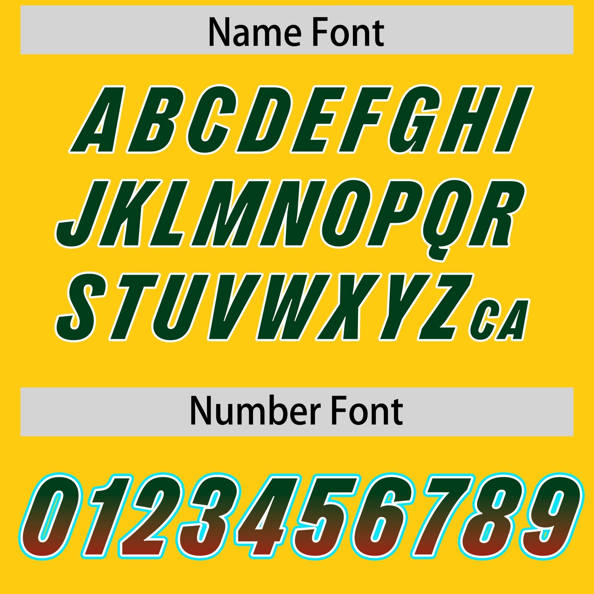 Custom Gold Green and Red Sides Gradient Fashion Personalized Team American Football Jersey