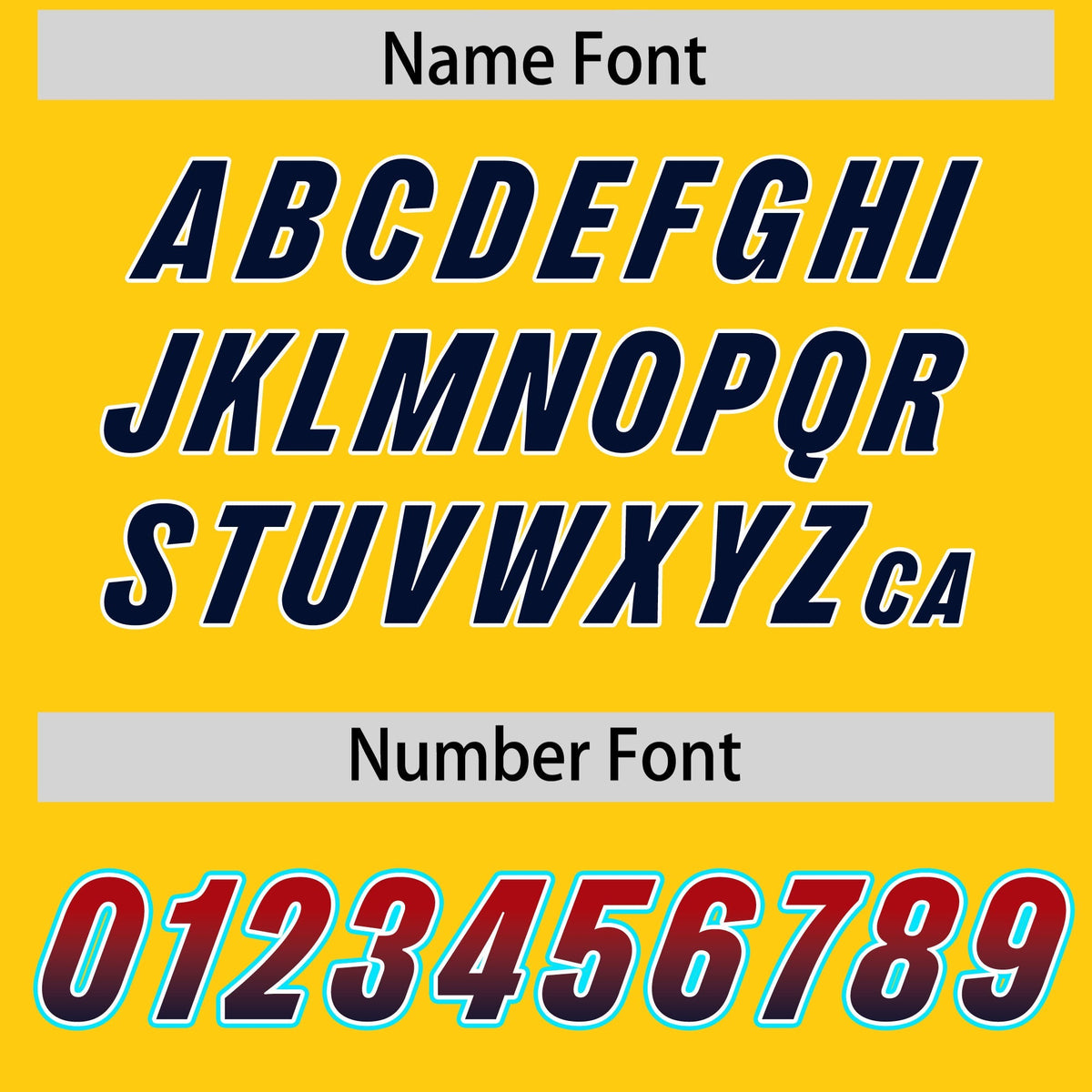 Custom Gold Red and Navy Sides Gradient Fashion Personalized Team American Football Jersey