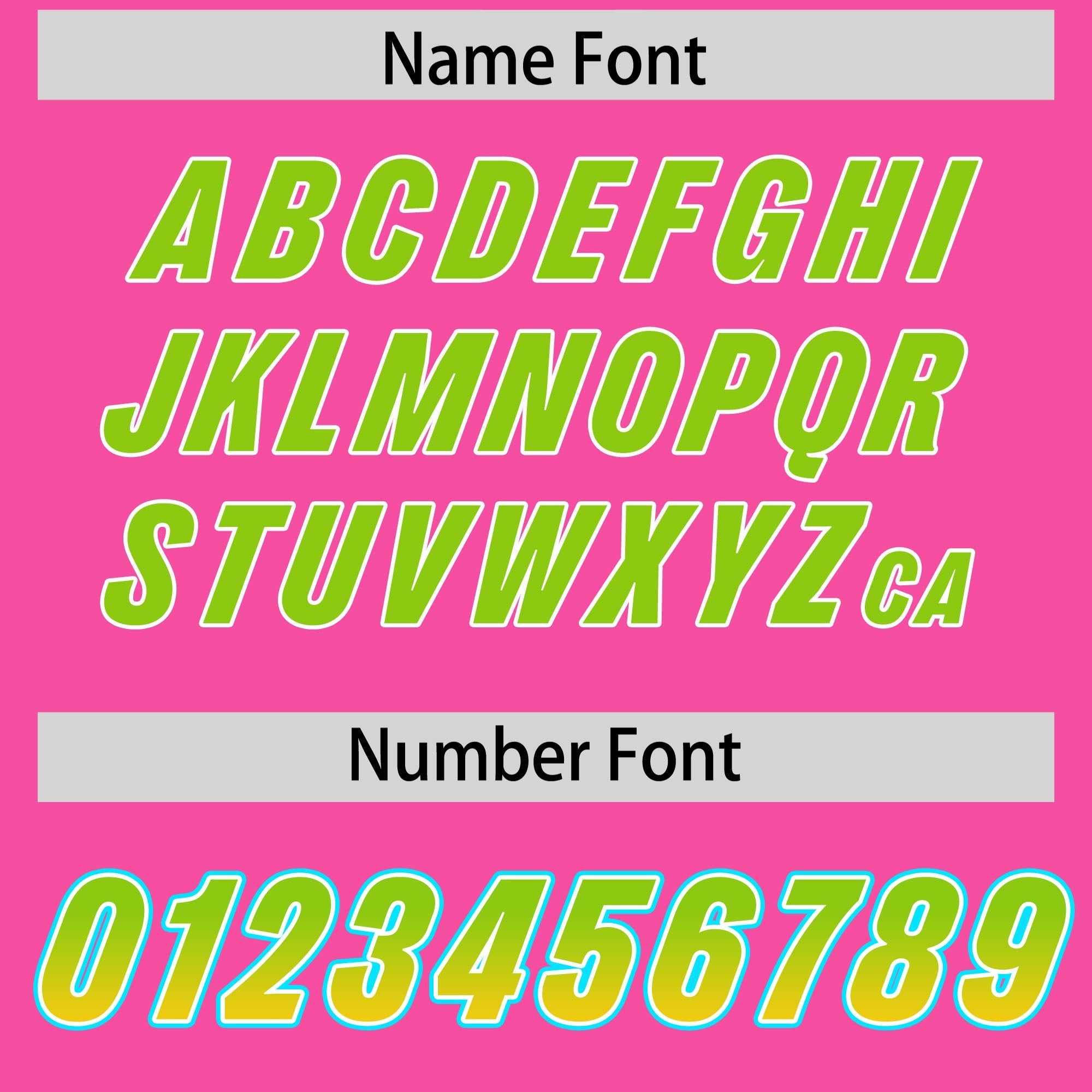 Custom Pink Neon Green and Gold Sides Gradient Fashion Personalized Team American Football Jersey