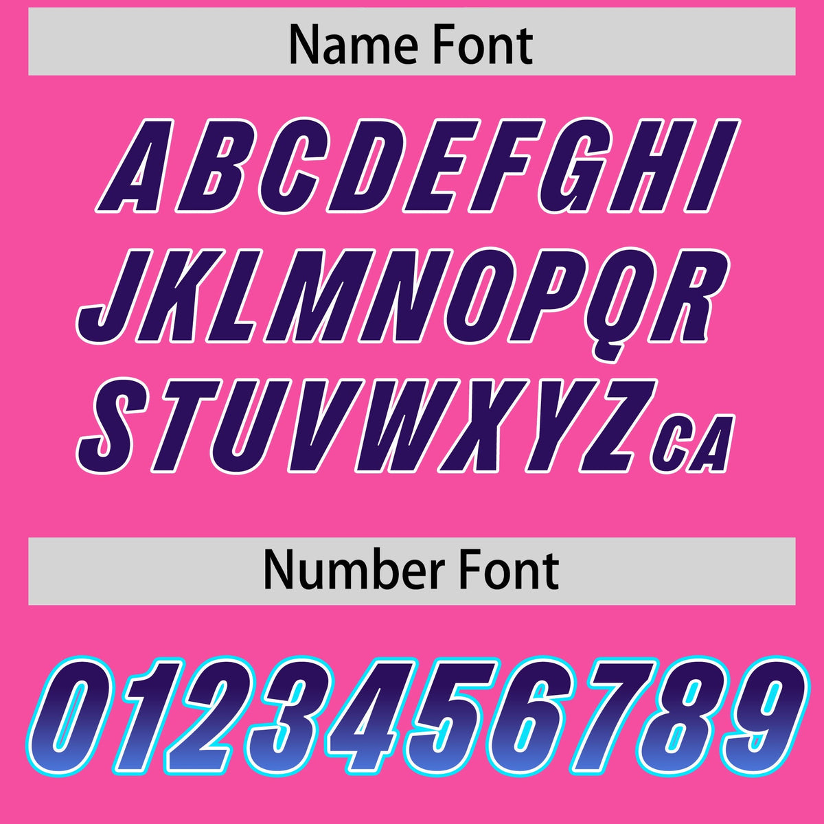 Custom Pink Purple and Powder Blue Sides Gradient Fashion Personalized Team American Football Jersey