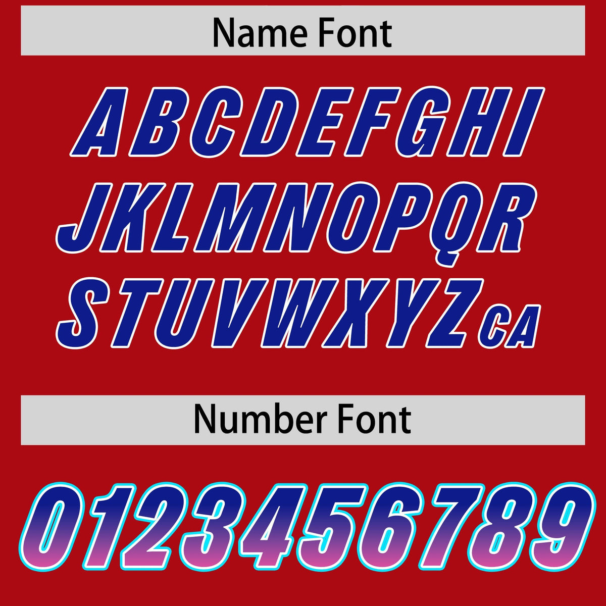 Custom Red Royal and Pink Sides Gradient Fashion Personalized Team American Football Jersey