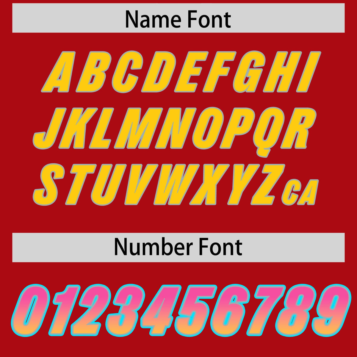 Custom Red Pink and Gold Sides Gradient Fashion Personalized Team American Football Jersey