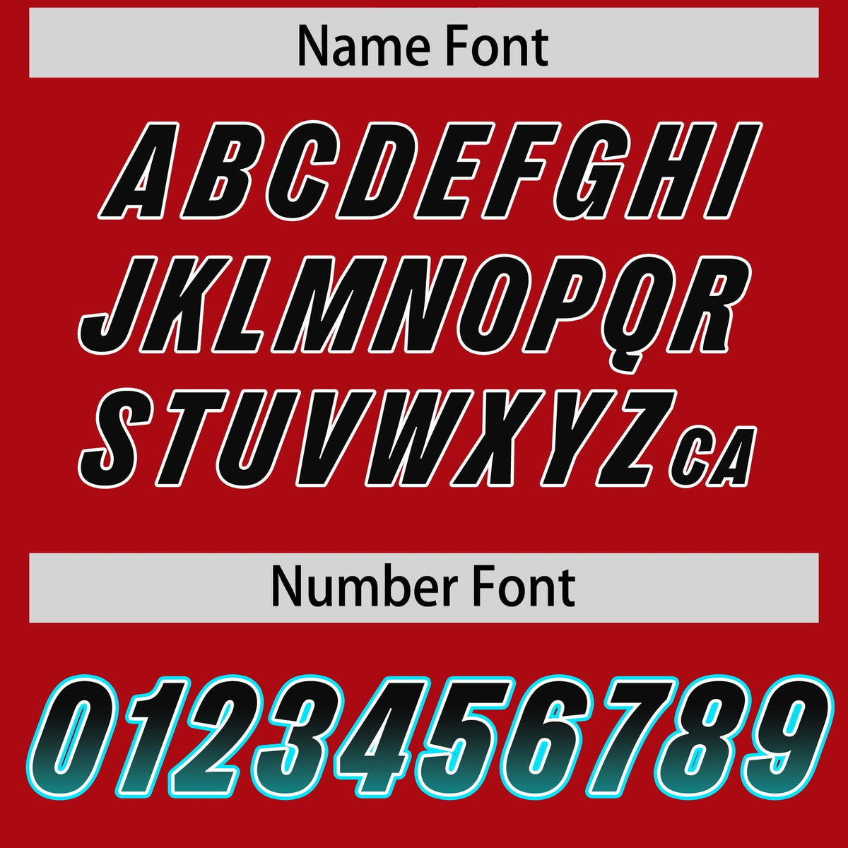 Custom Red Black and Aqua Sides Gradient Fashion Personalized Team American Football Jersey