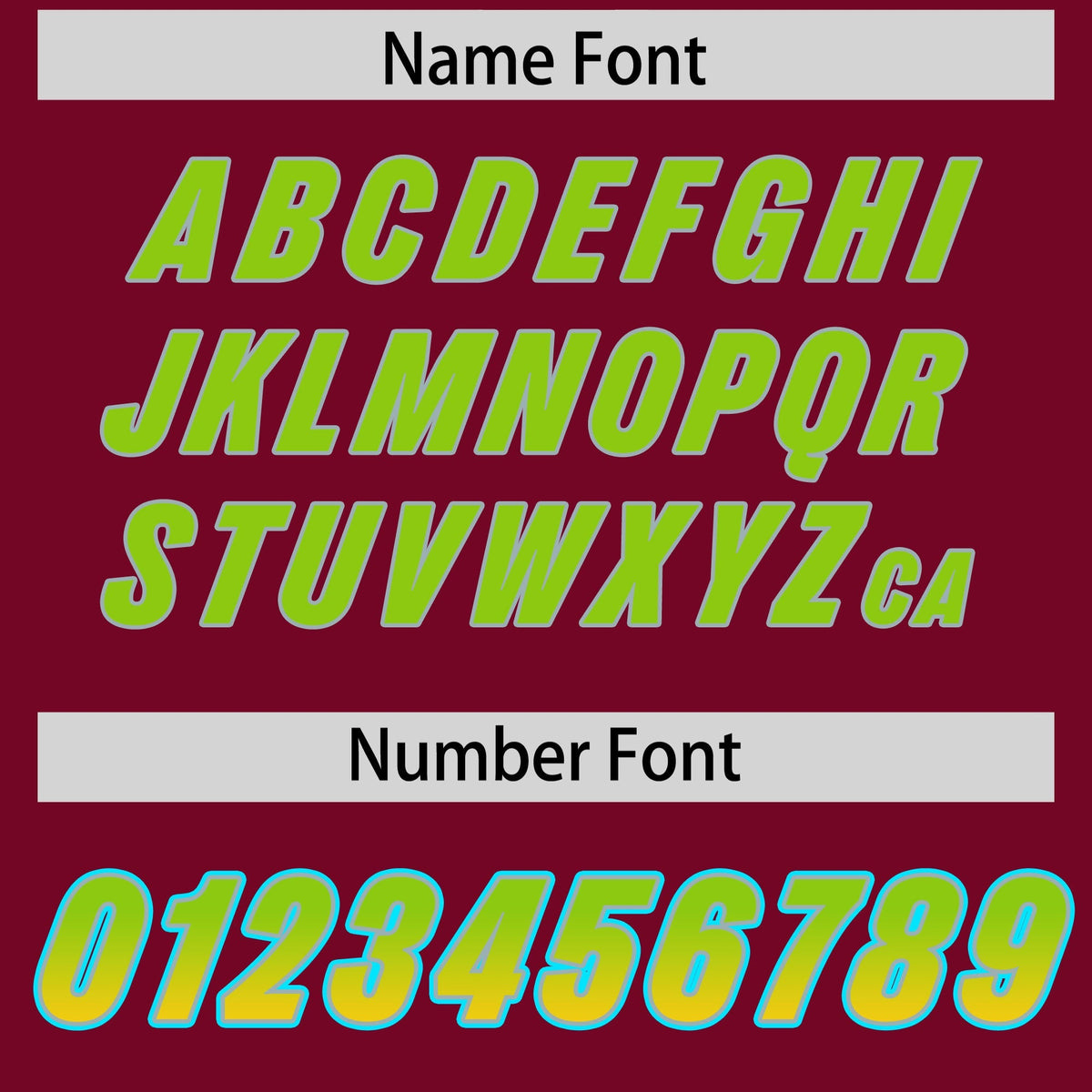 Custom Cardinal Neon Green and Gold Sides Gradient Fashion Personalized Team American Football Jersey