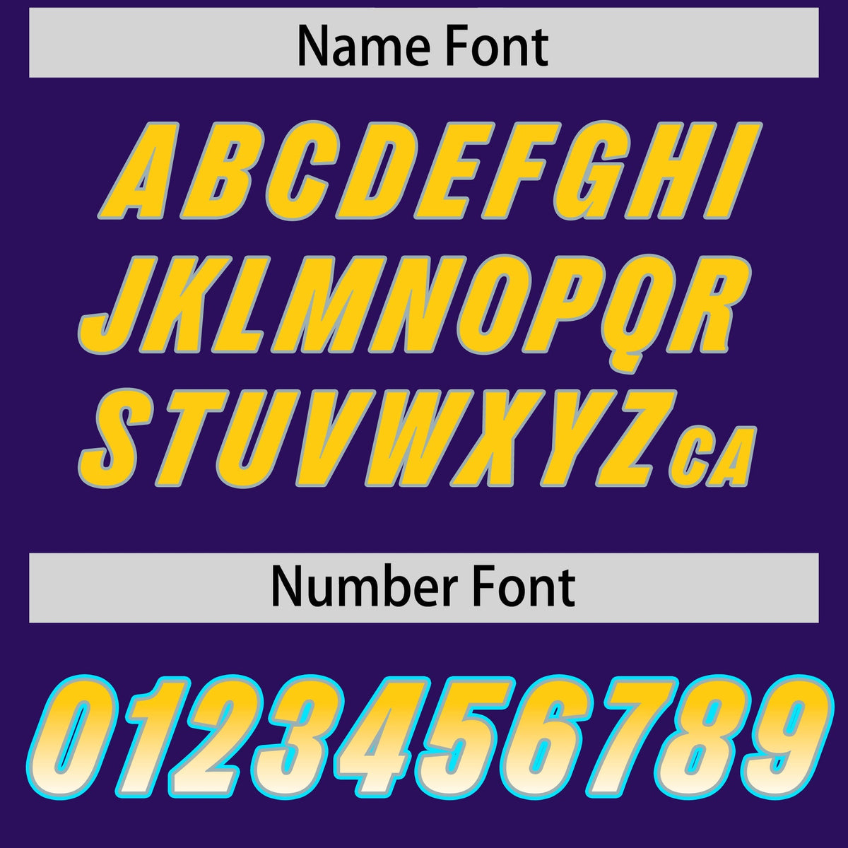 Custom Purple Gold Sides Gradient Fashion Personalized Team American Football Jersey