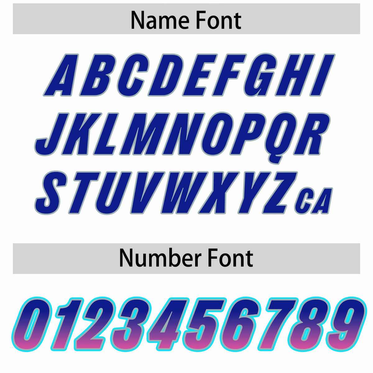 Custom White Royal and Pink Sides Gradient Fashion Personalized Team American Football Jersey