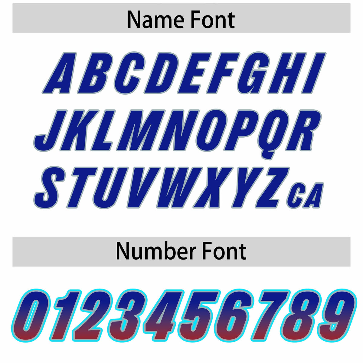 Custom White Royal and Red Sides Gradient Fashion Personalized Team American Football Jersey