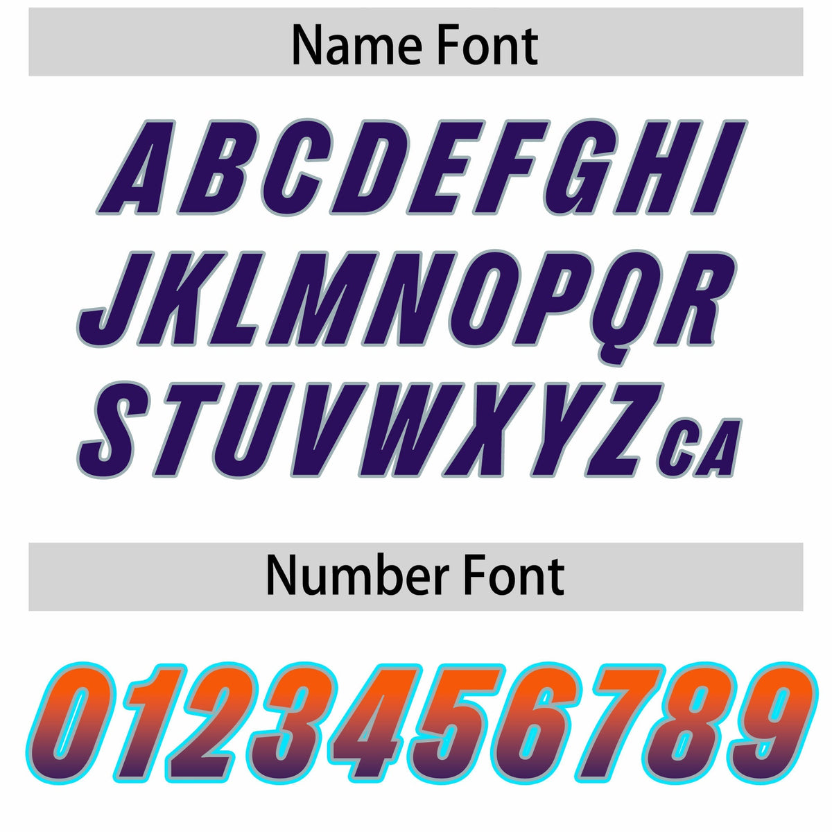 Custom White Orange and Purple Sides Gradient Fashion Personalized Team American Football Jersey