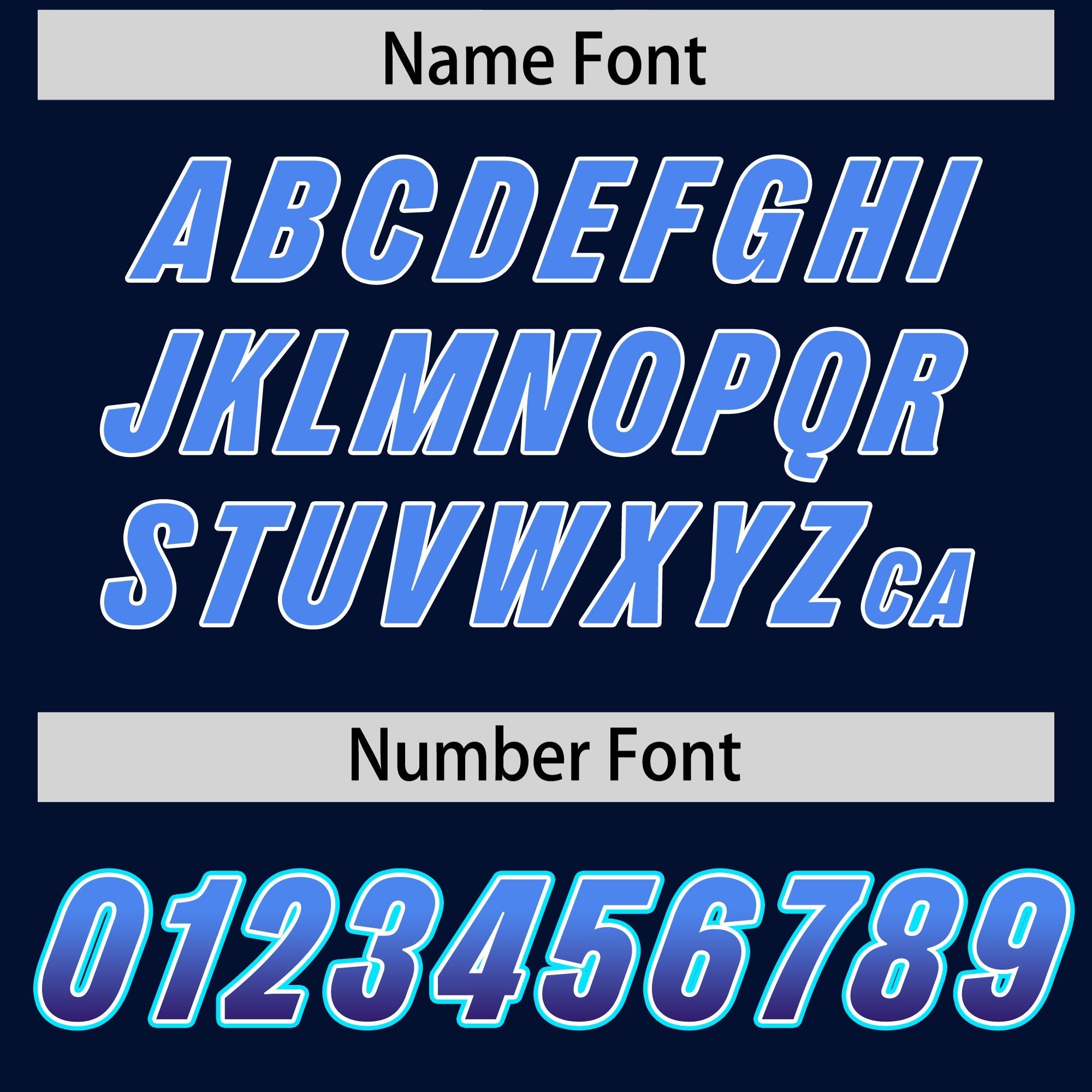 Custom Navy Powder Blue and Purple Sides Gradient Fashion Personalized Team American Football Jersey