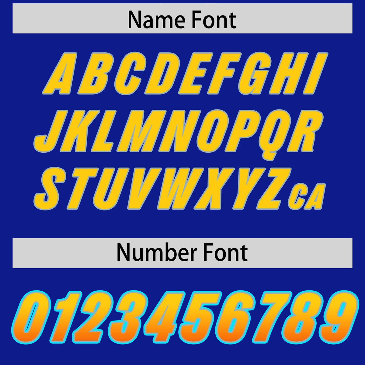 Custom Royal Gold Sides Gradient Fashion Personalized Team American Football Jersey